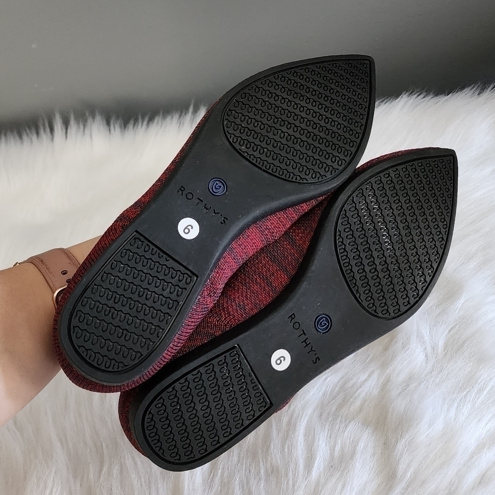 *NWOB* Rothy's The Point in Crimson Heather Red - Picture 6 of 8